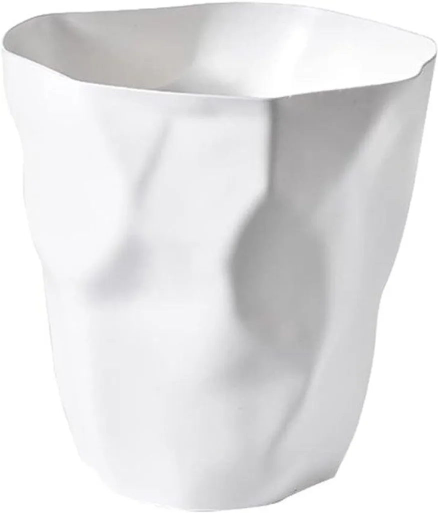 Corbeille à papier blanche pour bureau - Modèle écologique durable