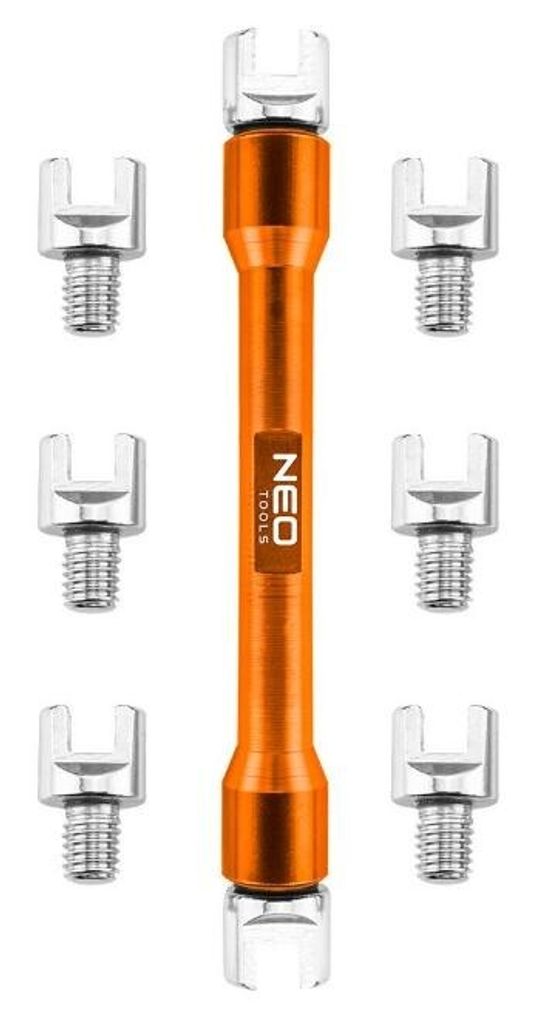NEO TOOLS Motorrad Speichenschlüssel Set 9 TLG. Produktbild 