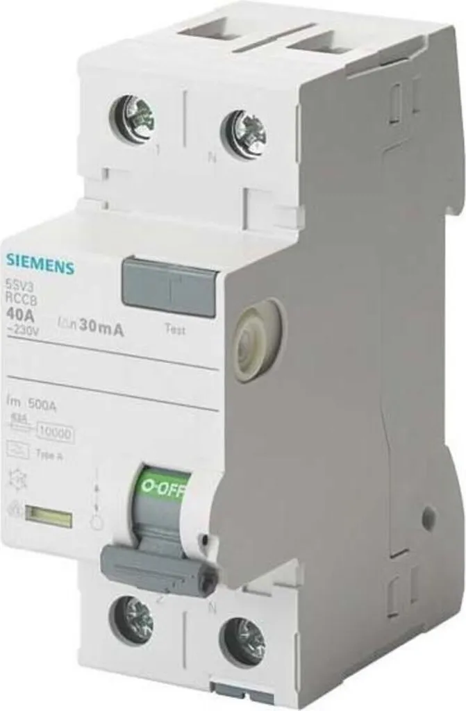 Interrupteur différentiel Siemens 5SV3312-6 Type A 25A 30mA bipolaire