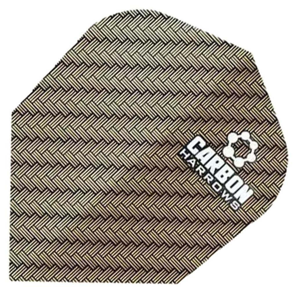 Harrows - Dart Flights "Lotka", Kohlen-Schwarz 3er-Pack MR78238 (Einheitsgröße) (Gold)