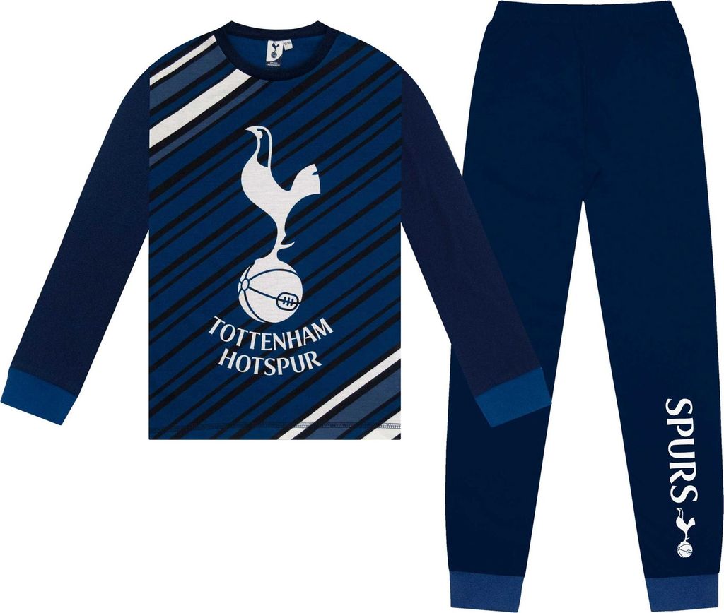 Tottenham Hotspur FC - Schlafanzug mit langer Hose für Jungen GF1000 (104) (Dunkles Marineblau)