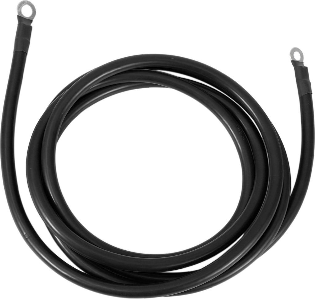 300cm 2AWG Batterie Wechselrichter Kabel 3/8" 5/16" Batterie Kabel Verzinntes Kupfer Schwarz OT Typ 1 Stück