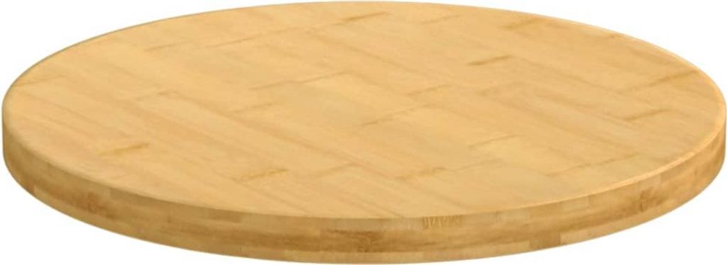 vidaXL Tischplatte Ø50x2,5 cm Bambus