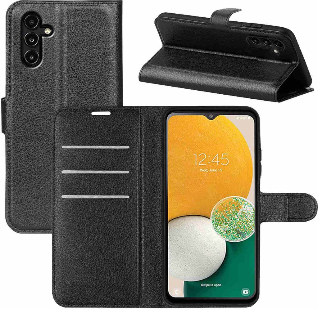Für Samsung Galaxy A14 5G /4G Handy Tasche Schwarz Etuis Produktbild 