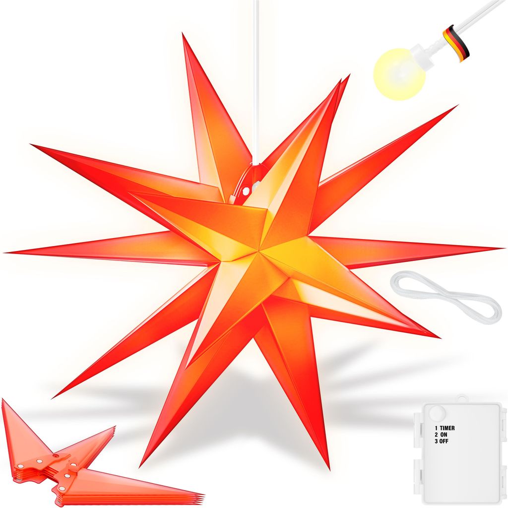 KESSER® stella illuminata 3D, stella di Natale a LED con Immagine del prodotto 