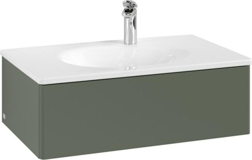 V&B Waschtischunterschrank Auszugbeleuchtung Antao 78,8x25,6x49,6cm, o Fr., leaf gre. m Lac