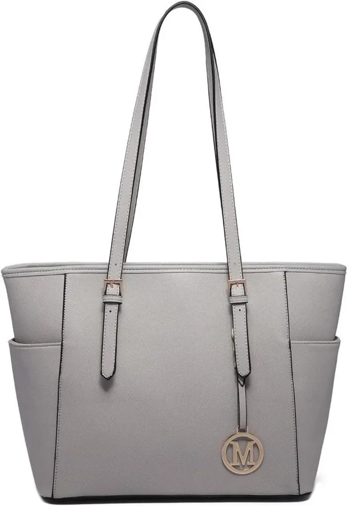 Sac à Main Grand Volume Cuir Synthétique Noir Finition Premium A4