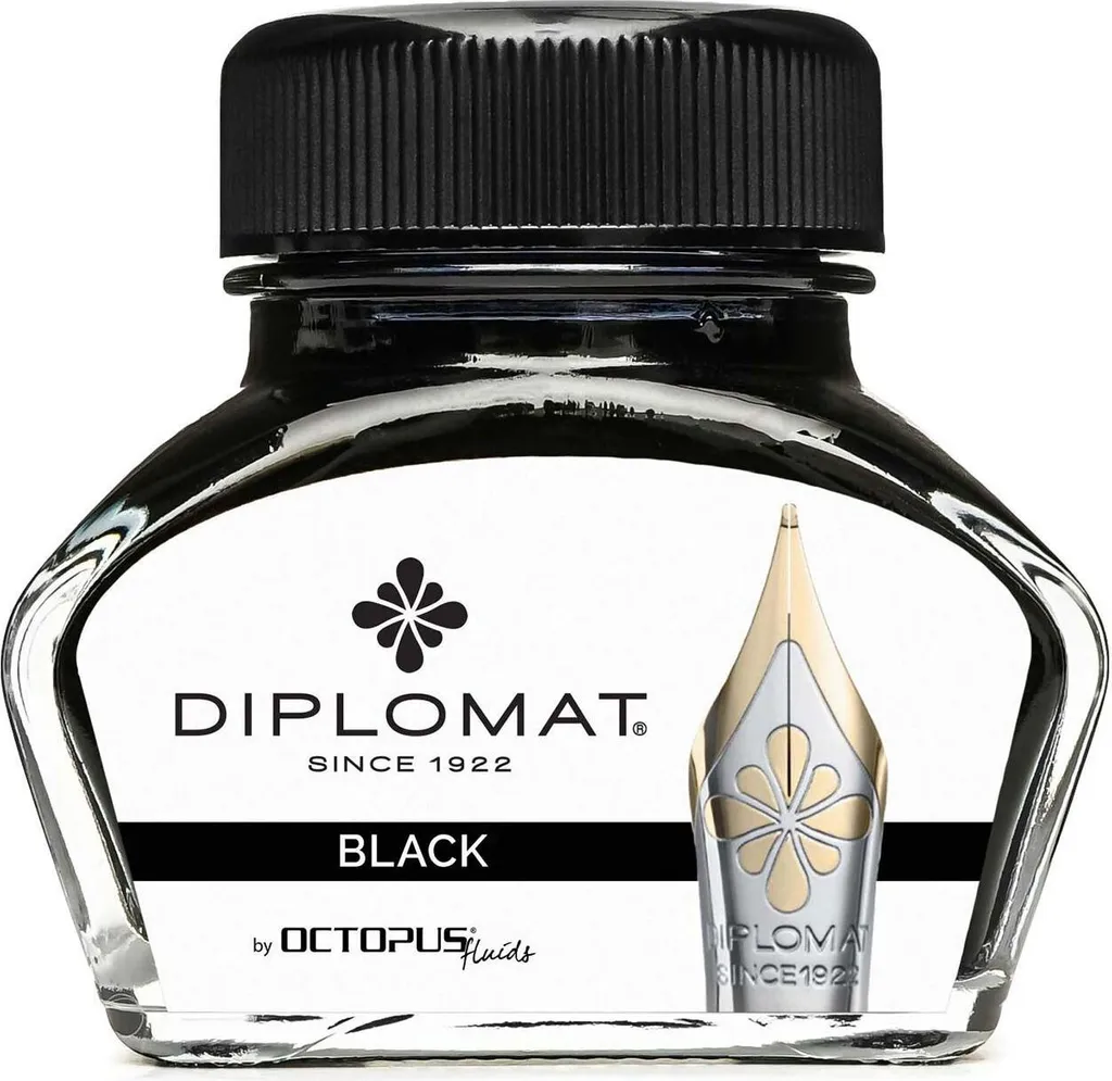 Inchiostro in vetro nero 30ml