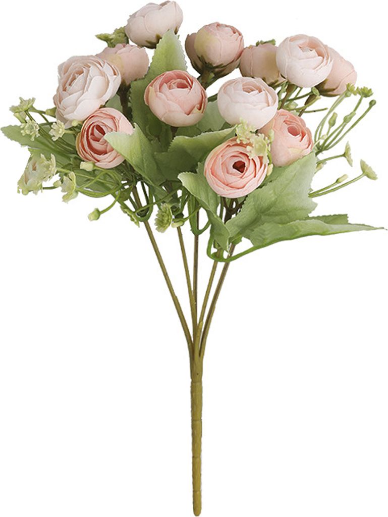 künstliche blume auf auffällige fade resistent faux seidenblume 15 köpfe blühen kauthautblume Hochzeitsvorräte für zuhause-Sekt