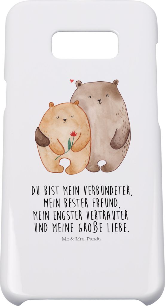 Mr. & Mrs. Panda Samsung Galaxy S8 plus Handyhülle Bären Liebe - Weiß - Geschenk, Cover, Verknallt, Handy Case, Hülle, Paar, Kuscheln, Hochzeit...