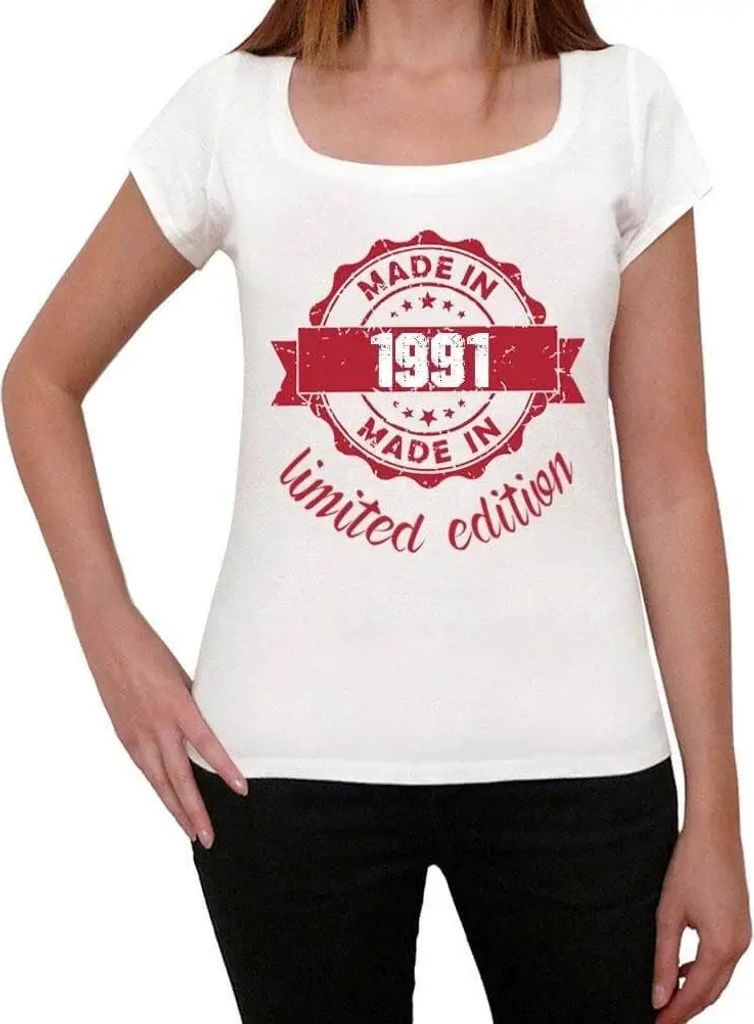 Damen Grafik T-Shirt Limitierte Auflage aus dem Jahr 1991 – Limited Edition 1991 – Geschenk 33. Geburtstag Jahrestag 33 Jahre Jubiläum 33