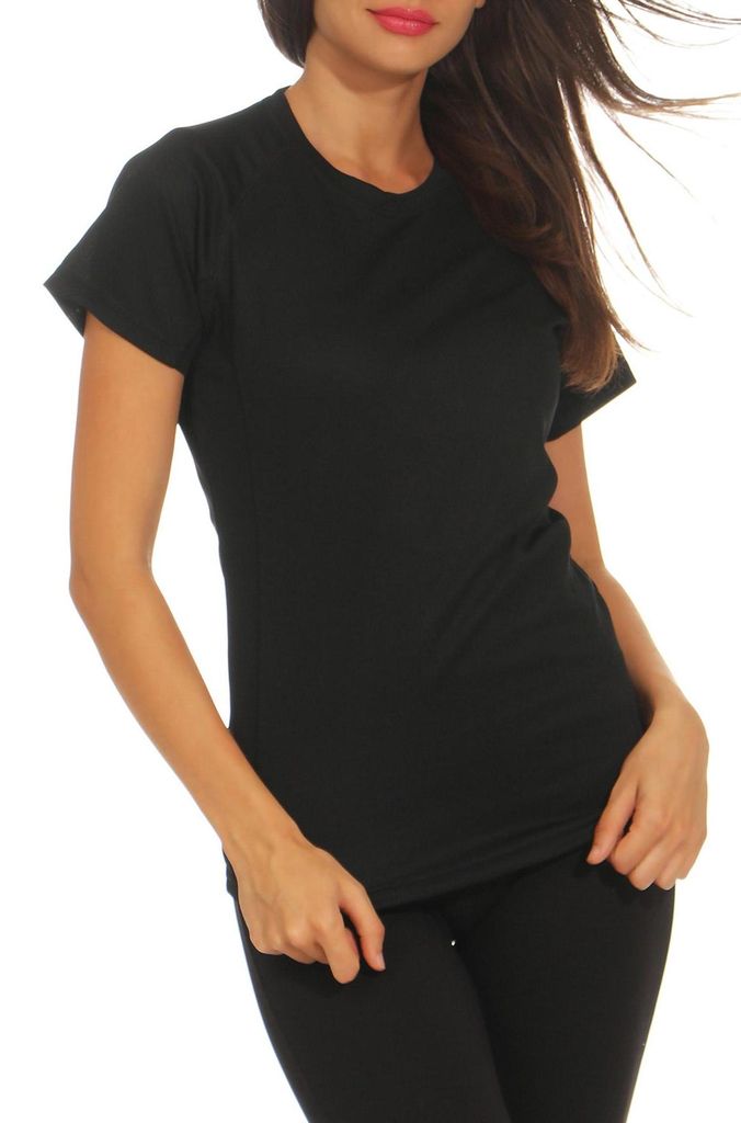 Mivaro Damen Sport T-Shirt atmungsaktiv schnelltrocknend Produktbild 