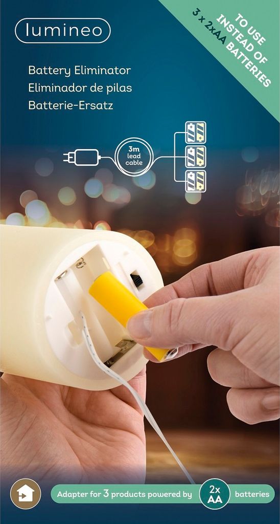 2AA-Batterie-Ersatz - keine 2AA-Batterien mehr nötig! Produktbild 