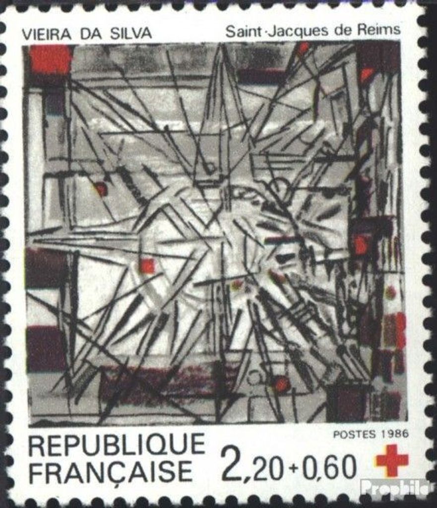 Briefmarken Frankreich 1986 Mi 2582C (kompl.Ausg.) gezähnt 13 1/2 : 12 3/4 postfrisch Rotes Kreuz