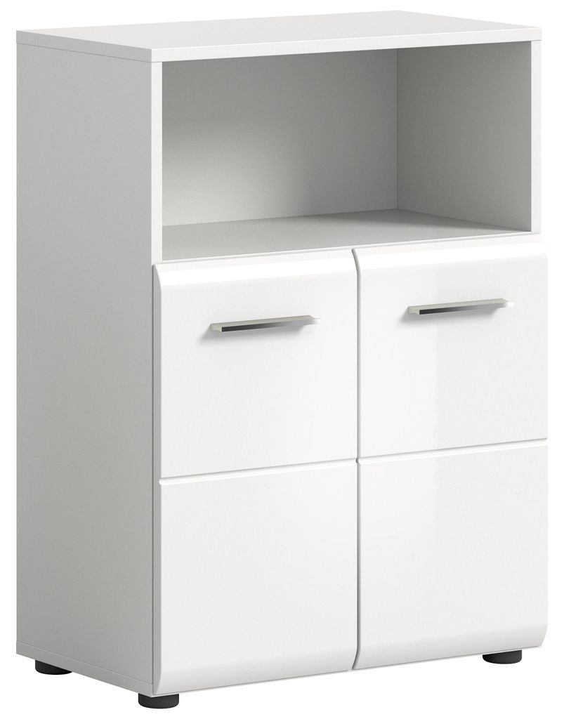 Ice Badschrank 2 Türen 1 Fach weiß Hochglanz. Produktbild 