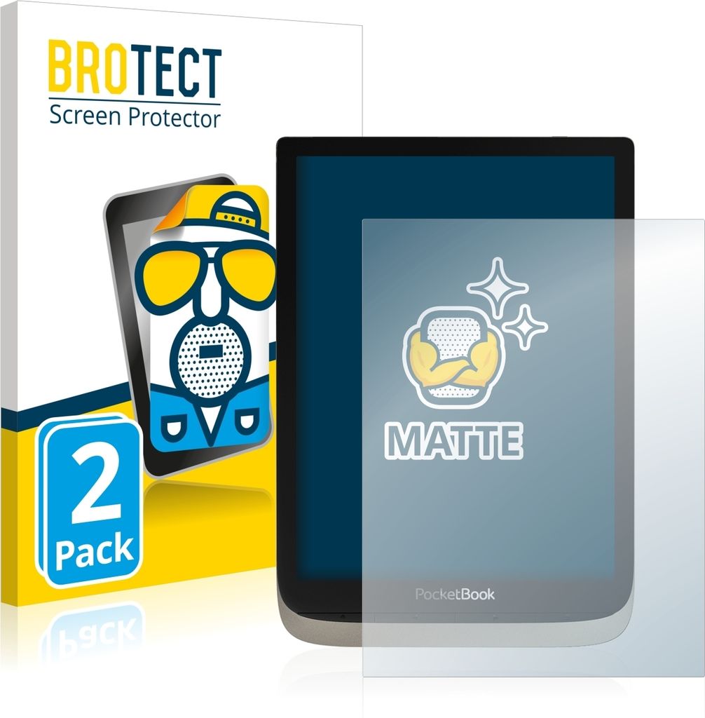 2x BROTECT Schutzfolie für PocketBook InkPad Color Displayschutz Displayschutzfolie Folie Matt Entspiegelungsfolie