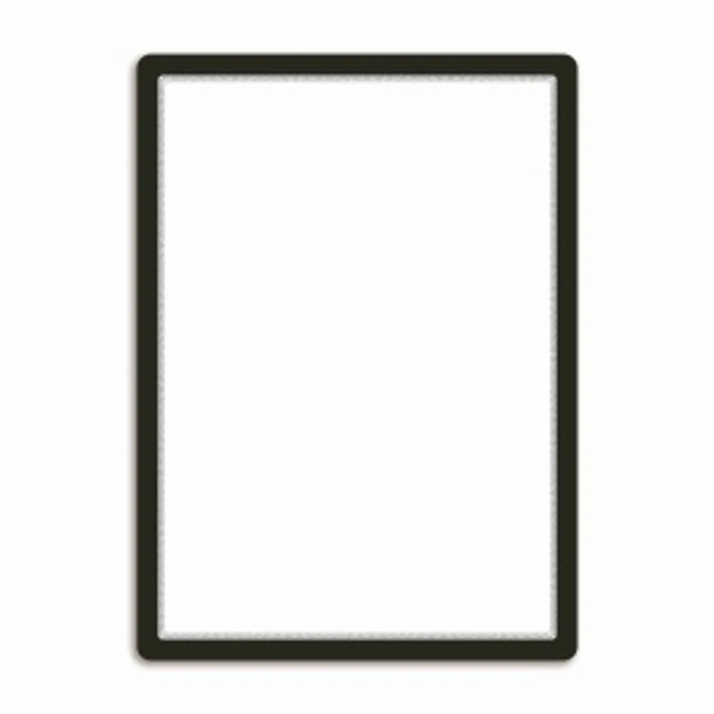 Cadre magnétique pour affiche A2 noir avec dos autocollant, pour vitre