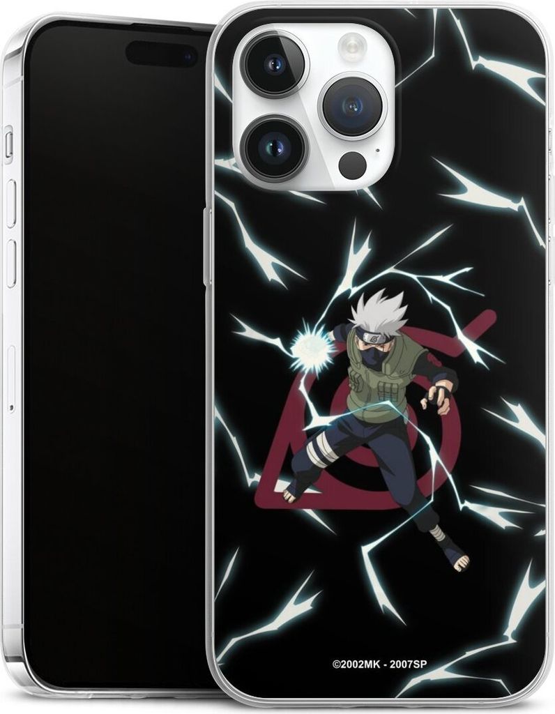 DeinDesign Slim Hülle für Apple iPhone 14 Pro Max Silikon Case Ultra Dünn Handyhülle Naruto Shippuden Offizielles Lizenzprodukt Kakashi