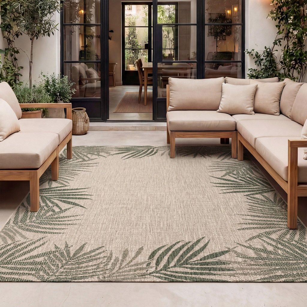Volero - Tapis d'extérieur - Tiga Edge Vert - 120x170 cm Image du produit 