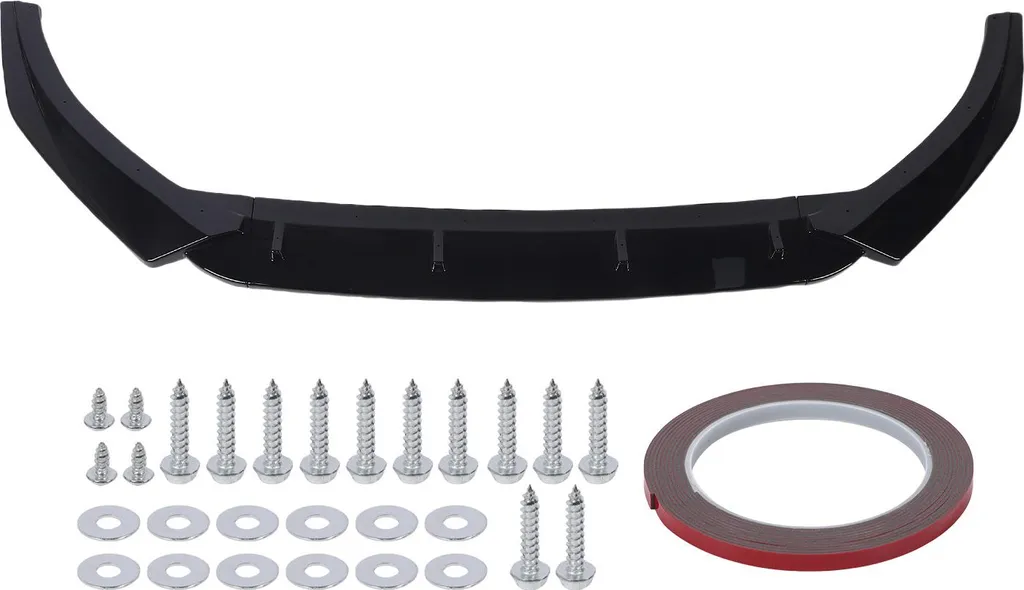 Spoiler Avant Noir Brillant pour Audi A3 8V Standard 2013-2016 Kit 3 Pièces - 2