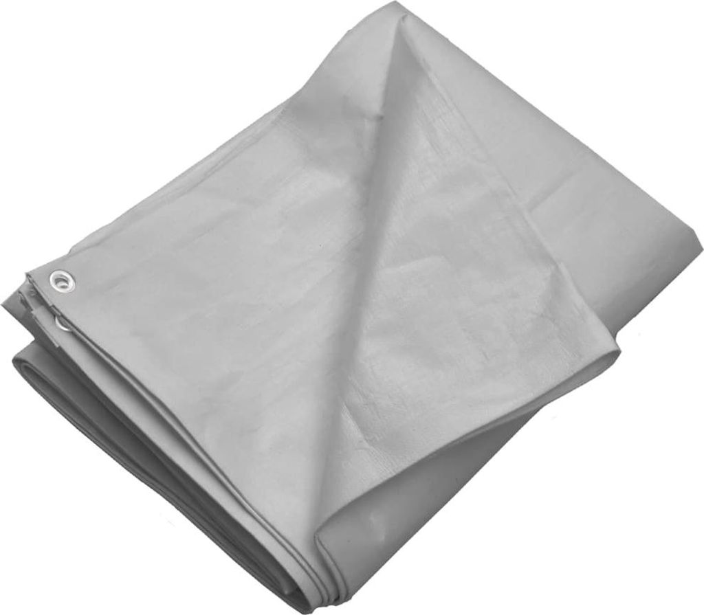 vidaXL Abdeckplane 260 g/m² 3x6 m Grau HDPE