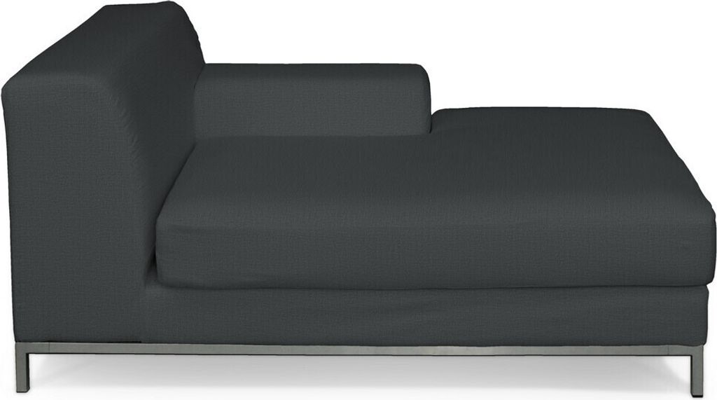 Dekoria Bezug für Kramfors Sofa Recamiere rechts, graphite, Bezug für Recamiere rechts Kramfors