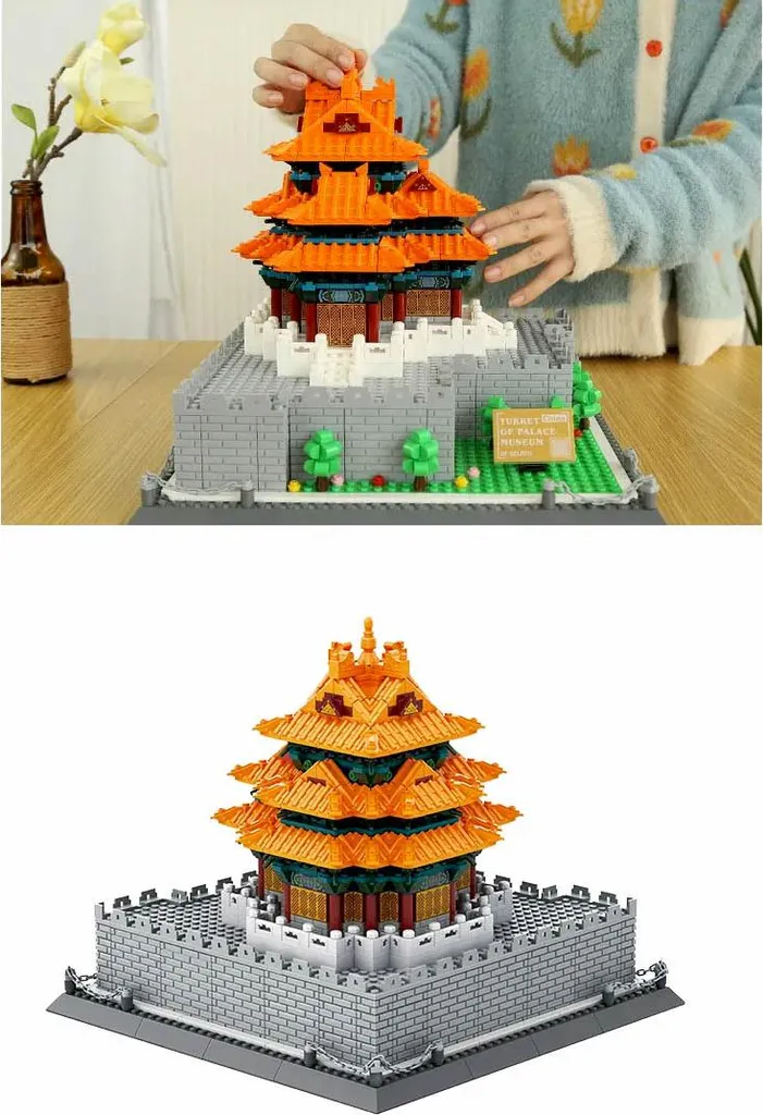 Maquette Architecture Cité Interdite de Pékin Jeu de Construction 1252 pcs - 6