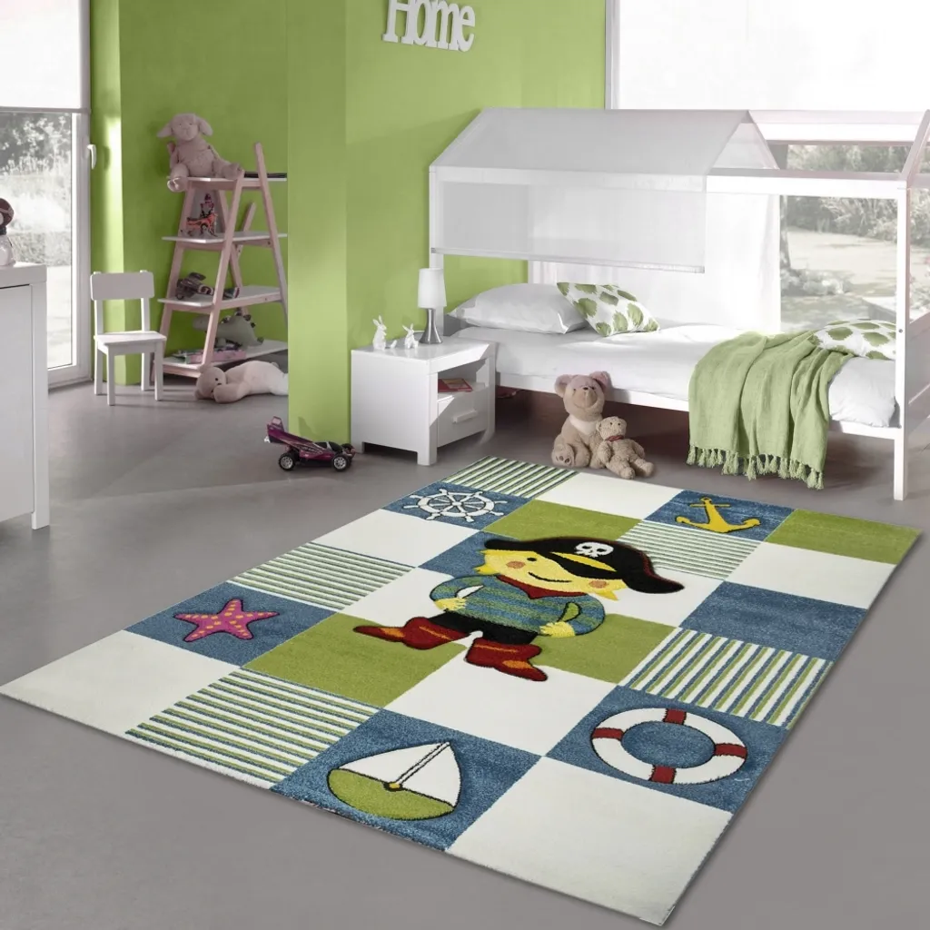 Aménager une chambre d'enfant avec ce grand tapis Pirate 200x290 cm