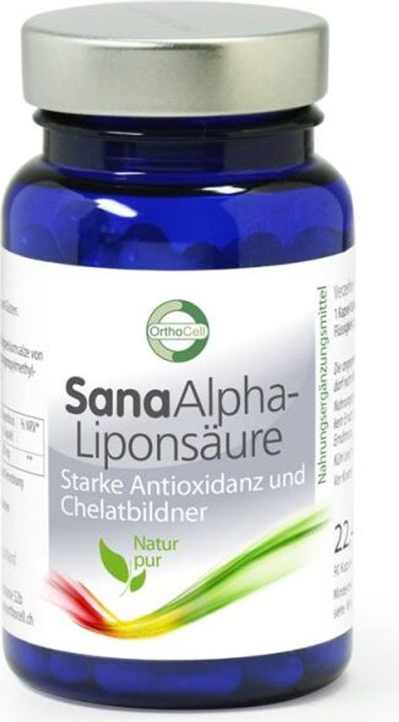 SanaAlpha-Liponsäure – R-Alpha-Liponsäure 90 Kapseln