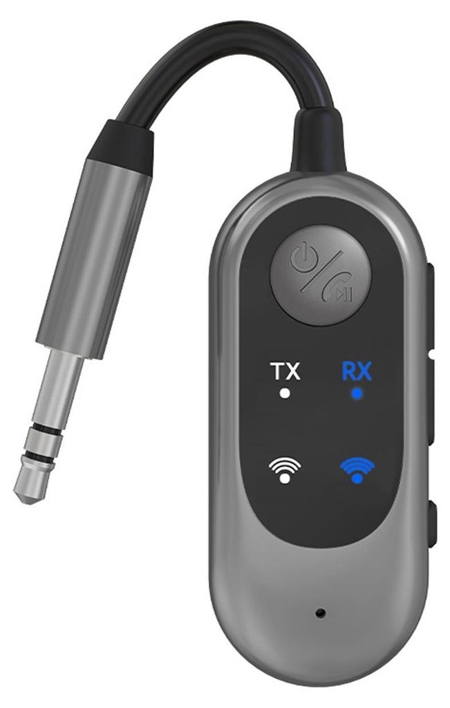 BT-Sender-Empfänger: 2-in-1-Funkadapter für Auto, Heim-TV und Musikplayer mit geringer Latenz, integriertem Mikrofon und 10 m Reichweite