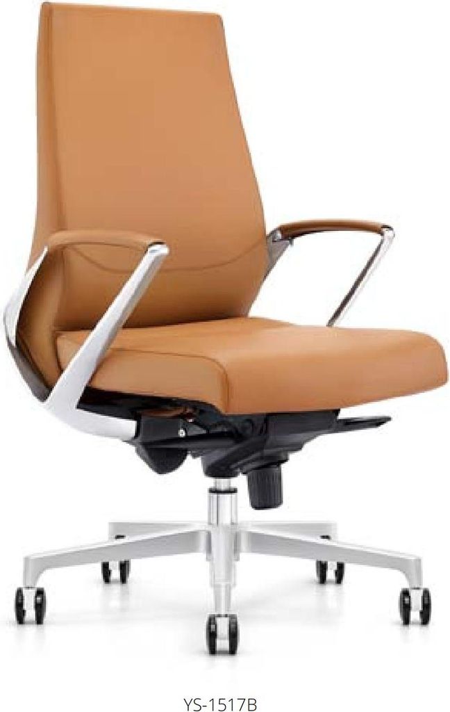 Rotatable Computer Chair Leather Upholstery 1517b Luxury Office Chair Executive