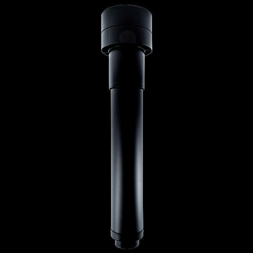 Wolf Dachdurchführung DN160 isoliert, L:1159mm, schwarz, für CWL