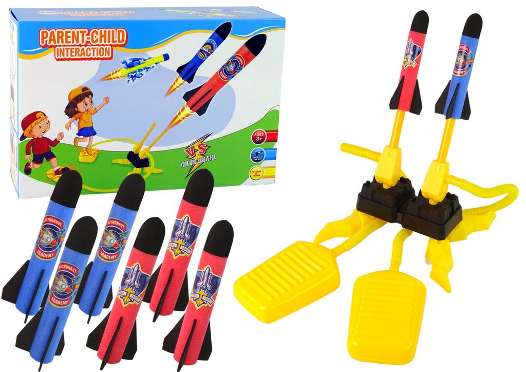 Zábavná hra Double Foam Rocket Launcher Katapult Obrázok produktu 