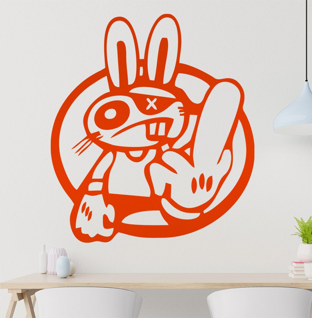 Drift Haase Fuck You Wandtattoo in 6 Größen - Wandaufkleber Wall Sticker - Dekoration, Küche, Wohnzimmer, Schlafzimmer, Badezimmer