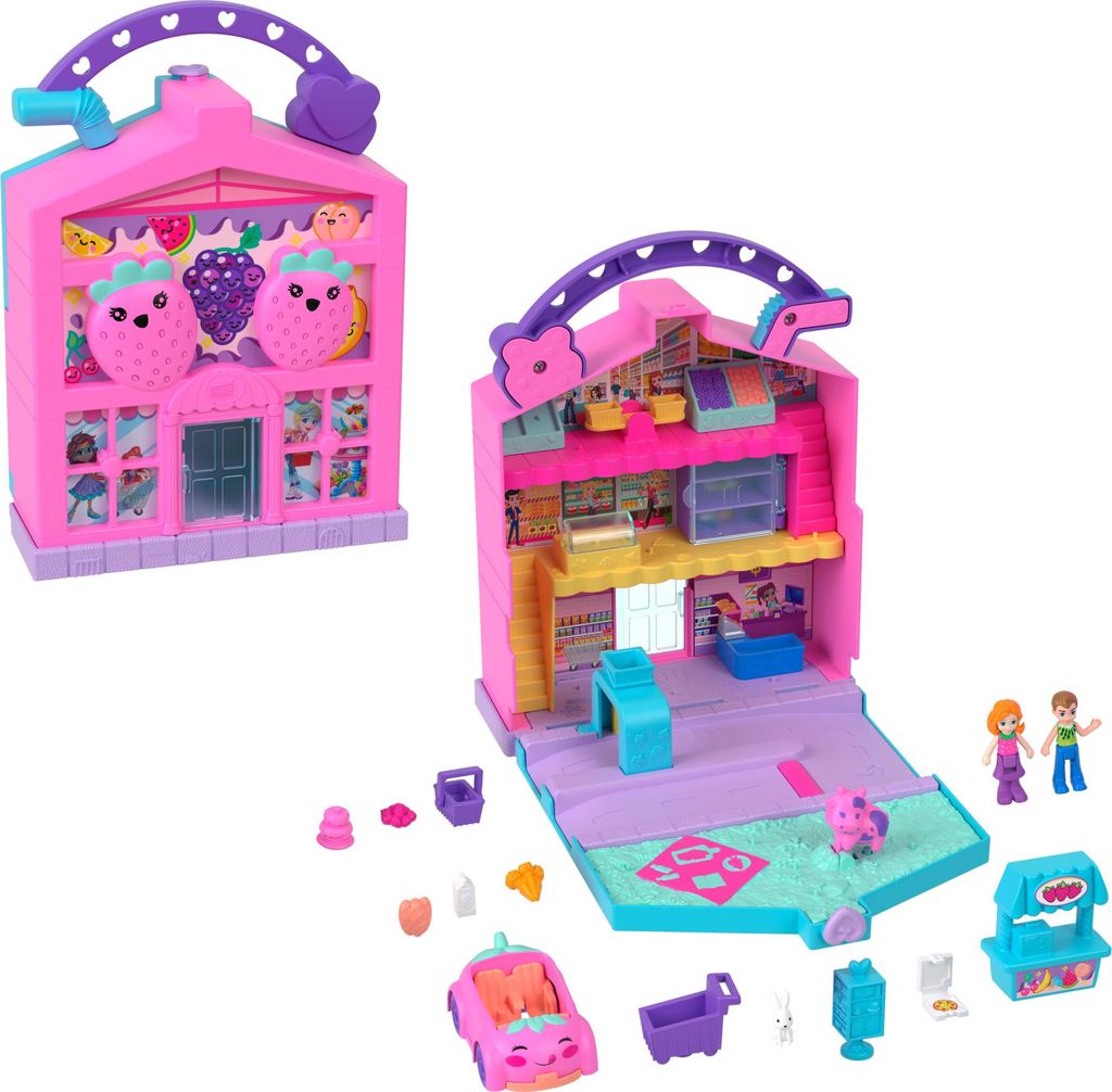 Mattel Set scatole del mercato Polly Pocket Pollyville Immagine del prodotto 