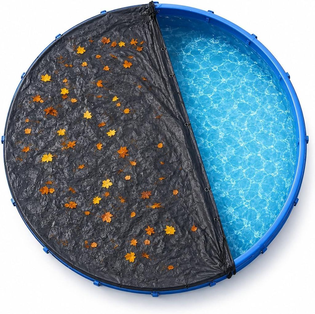 Poolabdeckung rund – Extra starke 200 g/m² Poolplane Produktbild 