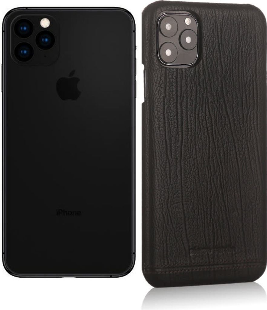 Pierre Cardin Apple iPhone 11 Pro Max Black Back cover case - Genuine Leather