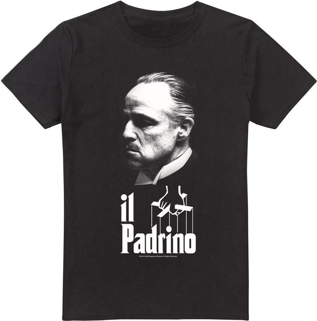 The Godfather - "Il Padrino" T-Shirt für Herren TV6995 (3XL) (Schwarz)