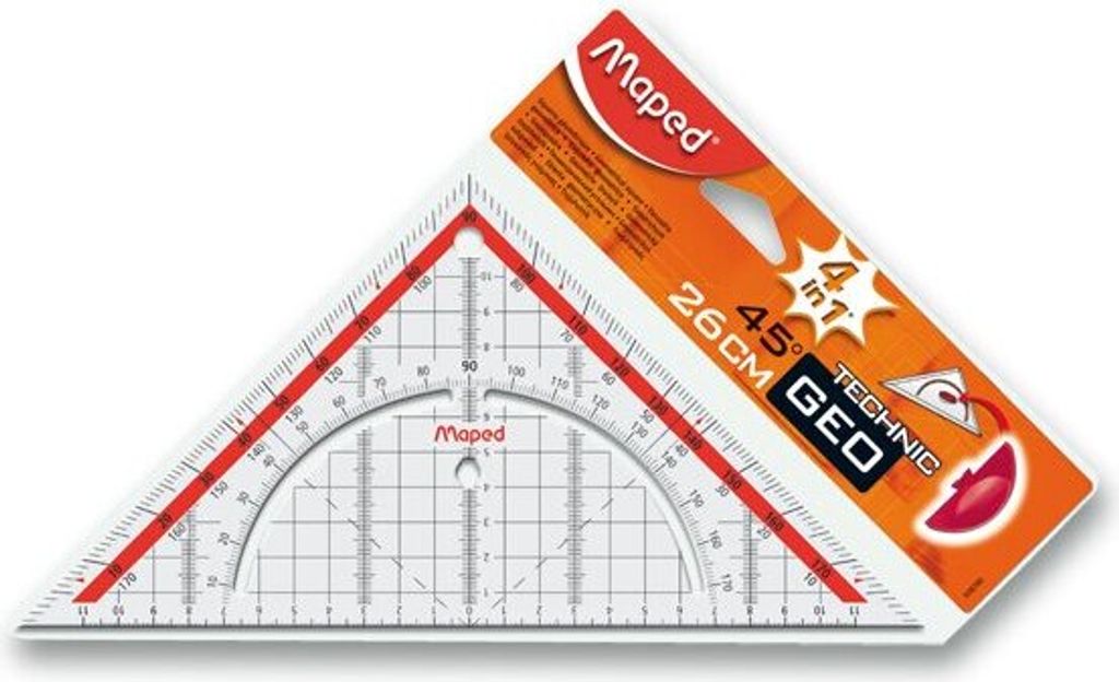 Maped Geodreieck Technic Hypotenuse: 260 mm Produktbild 