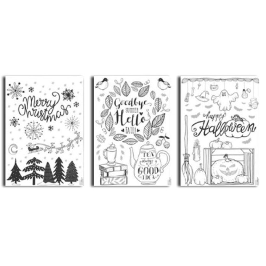 folia Fensterbilder-Vorlage "Kalte Jahreszeit" Produktbild 8