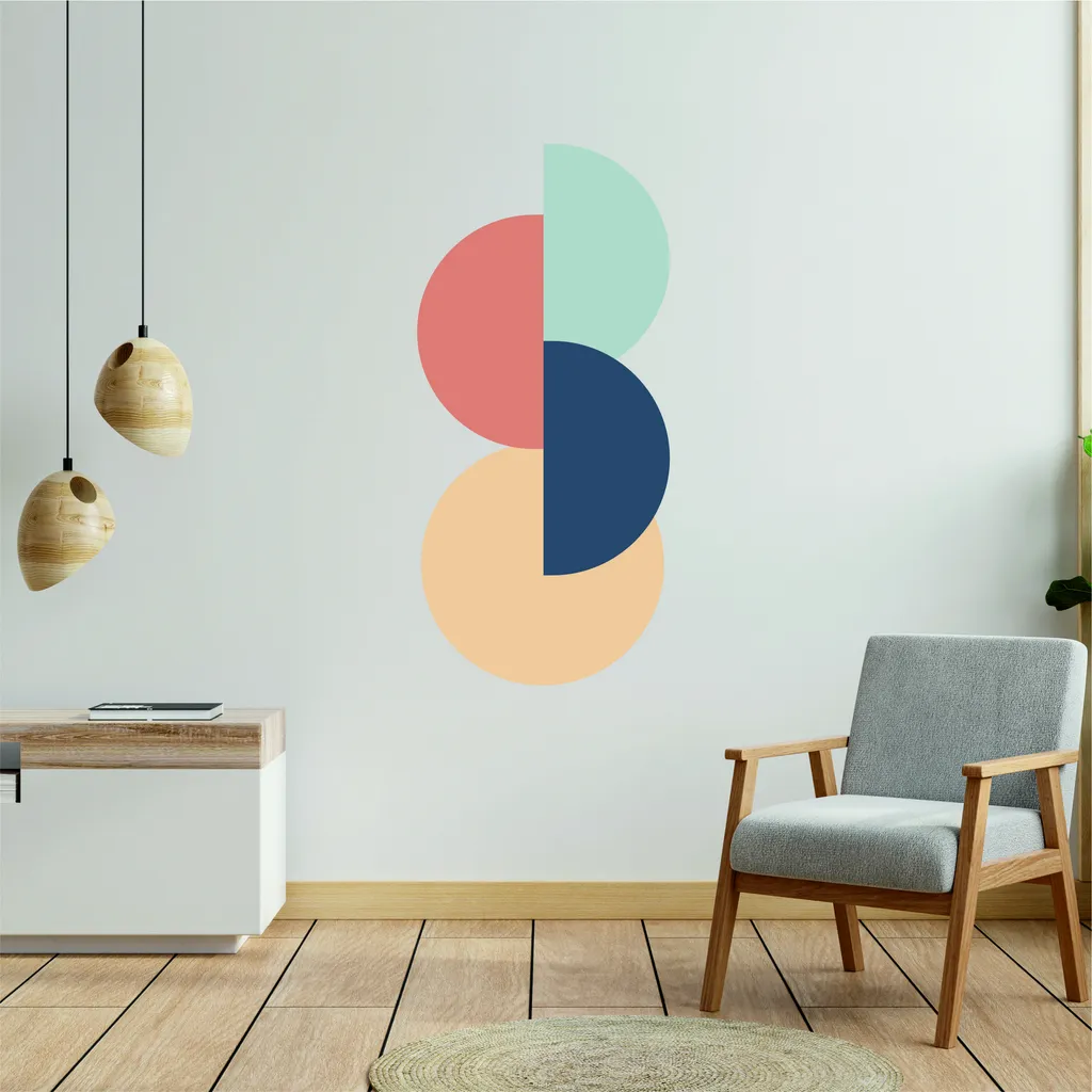 Vinyle Mural Multicolore Wallity MB-00101 Résistant de 100 x 45 cm - 3