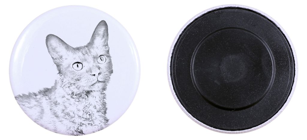 LaPerm Katze - Sammlung von einzigartigen Magneten, eigenes Foto, Marke Art-Dog