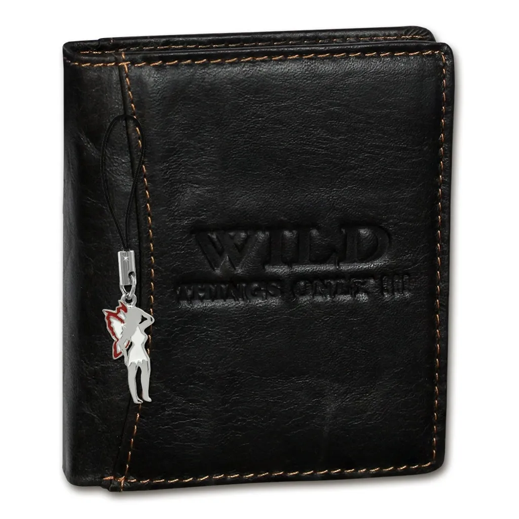 Portafoglio Uomo Wild Things Only OPJ115N Marrone Pelle RFID 9x2x10cm