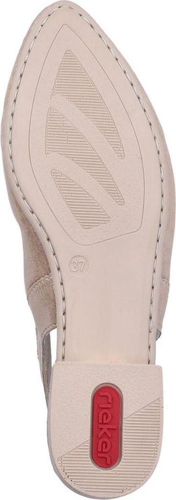 Rieker Damen Pumps Slingback mit Schnalle 43150, Größe:40 EU, Farbe:Beige