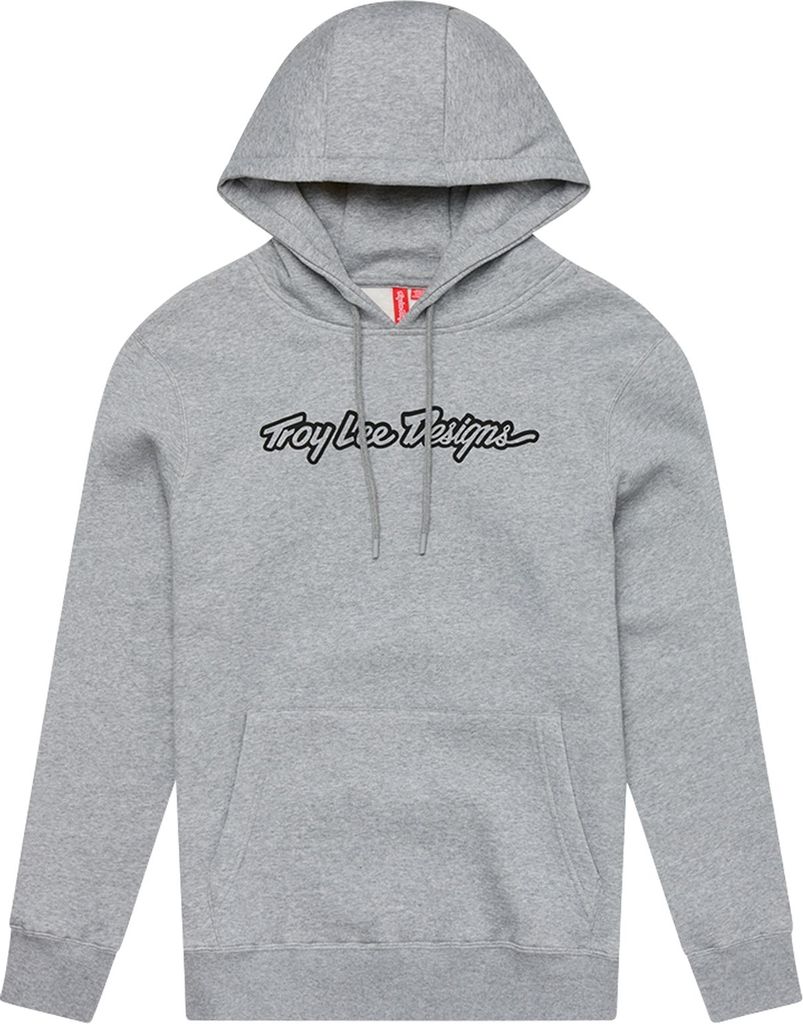 Troy Lee Designs Pullover Hoodie, Signature, gray heather, L
