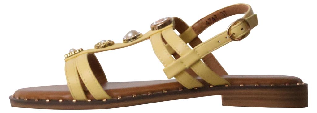 Flache Sandalen mit Riemchen
