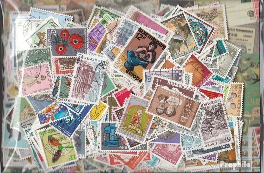 Briefmarken Luxemburg 1.200 verschiedene Marken