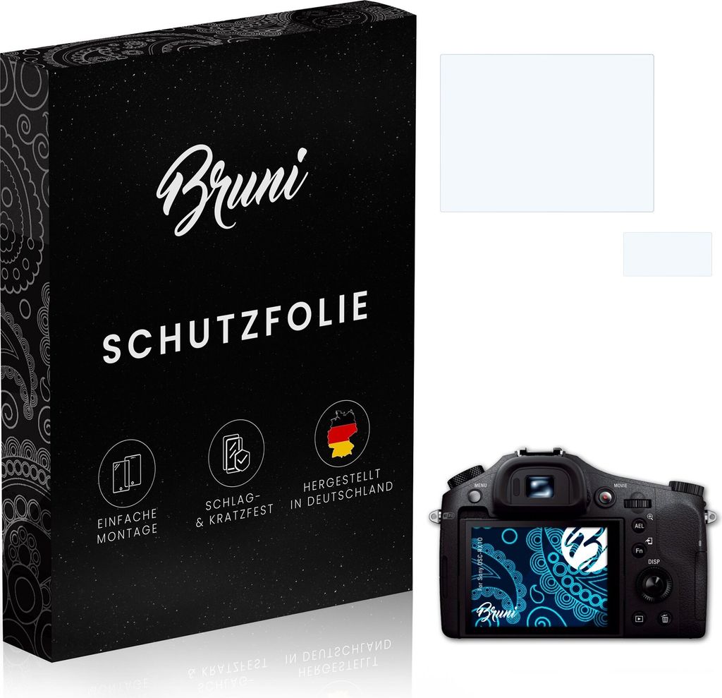 atFoliX 4054274723451, Transparent, Sony, DSC-RX10, Klare Bildschirmschutzfolie, Kratzresistent, Glänzend