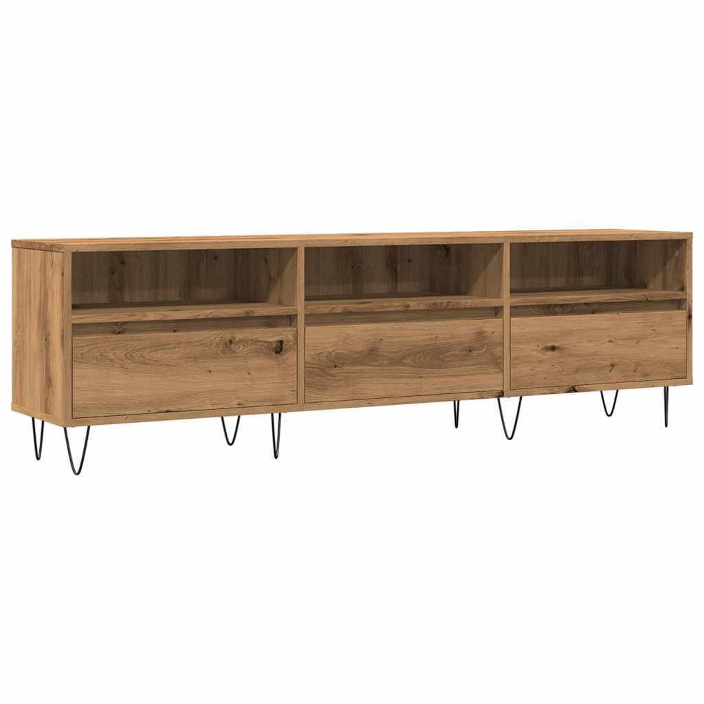 "WINTER SALE"TV-Schrank, Fernsehtisch - CLORIS - Artisan-Eiche 150x30x44,5cm Holzwerkstoff - TV-Schränke NeuMöbel527046