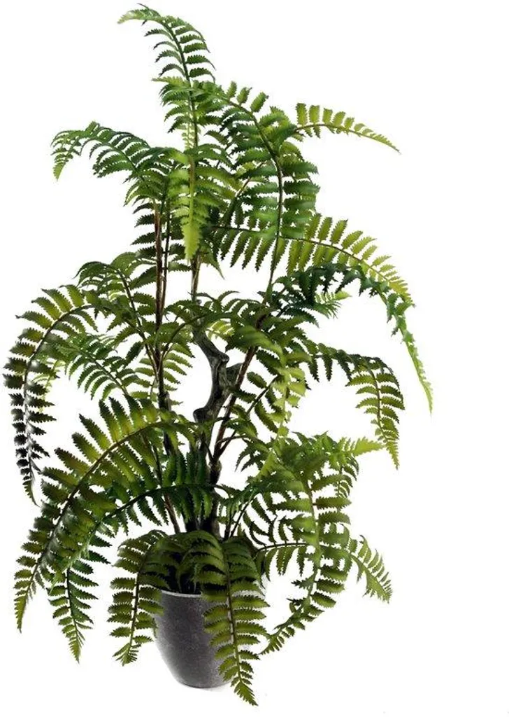 Mousse artificielle d'aspect naturel en pot déco verte - Modèle Silva